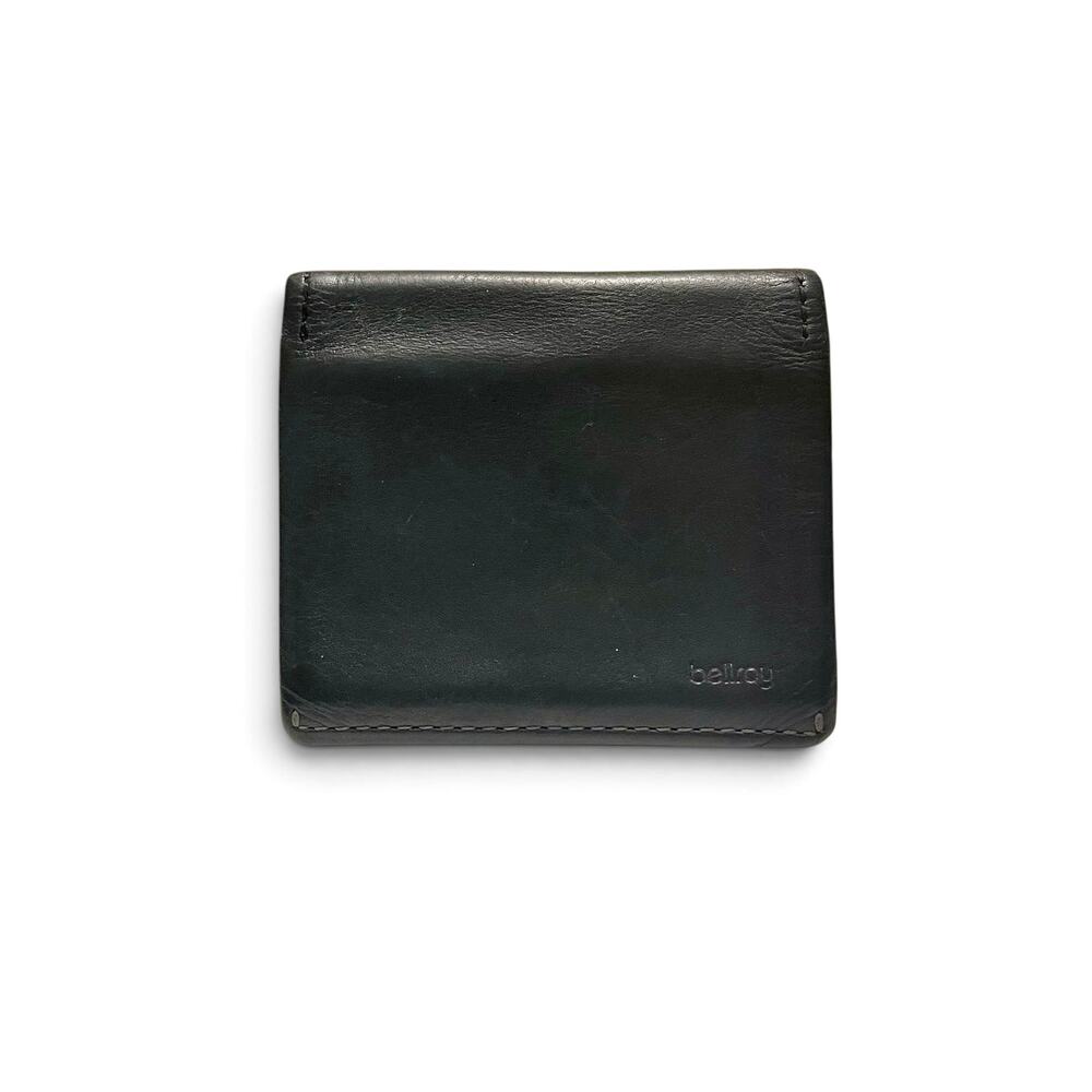 Bellroy Black Leather Slim Sleeve Minimalist Bifold Wallet